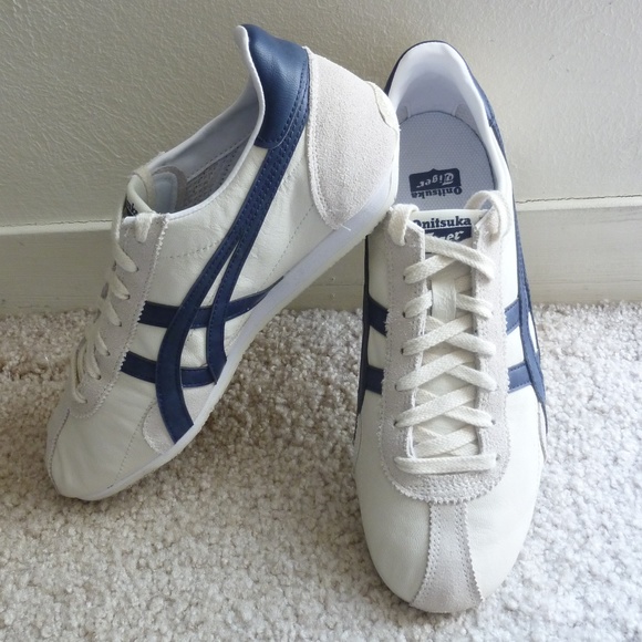onitsuka cream navy